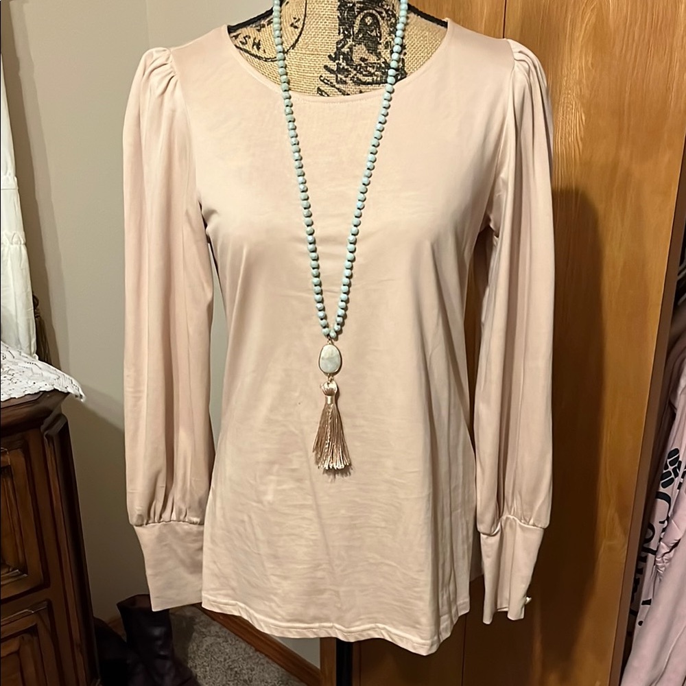 Dorose Elegant Cream Women's Top